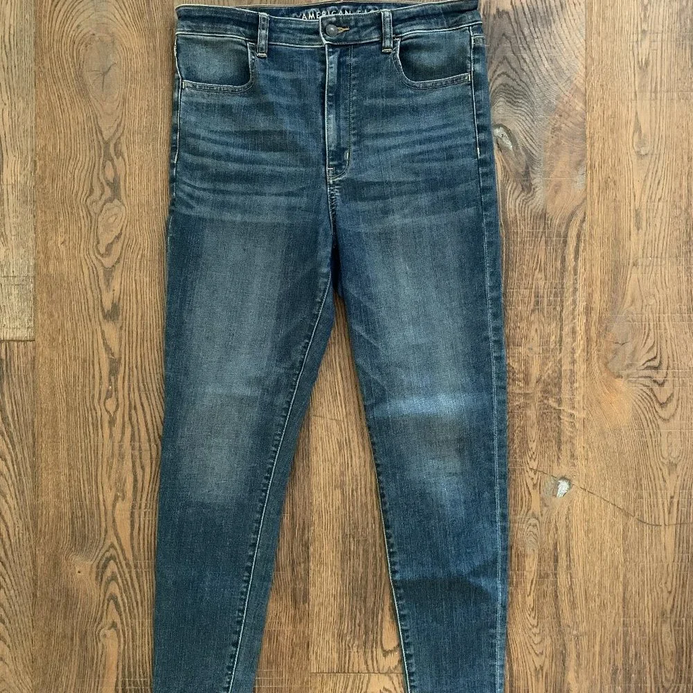 American Eagle Next Level Highest Waist Jegging Jeans size 12 Regular - Picture 6 of 12